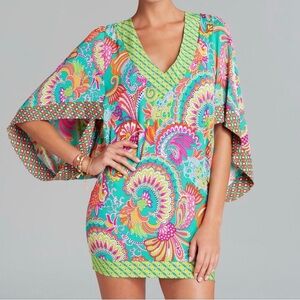 Trina Turk Swimwear Coverup Colorful Tunic L